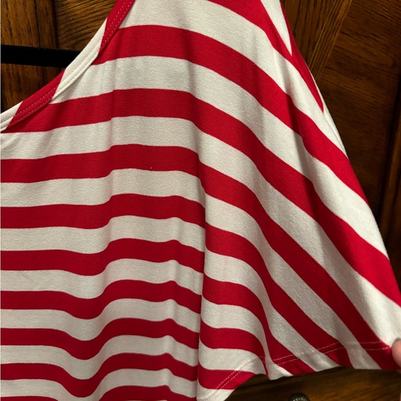 Trina Turk tank red and white striped NWT - Picture 5 of 7